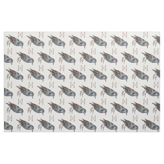 Tecido Os Starlings são queridos (Jarda)