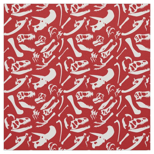 Tecido Ossos do Dinossauro (Vermelho) (Modelo)