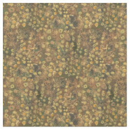 Tecido Ouro, abstrato floral, verde-oliva amarelo