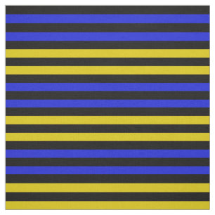 Tecido Ouro amarelo, azul real, estilhaço preto à meia-no