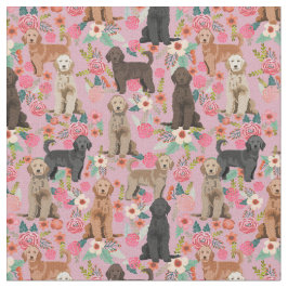 Tecido Ouro Doodles vintage cor-de-rosa empoeirado