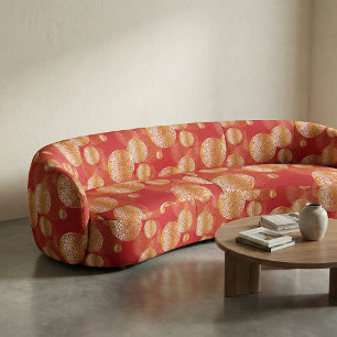 Tecido Ouro Elegante Esplêndido Padrões Orientais