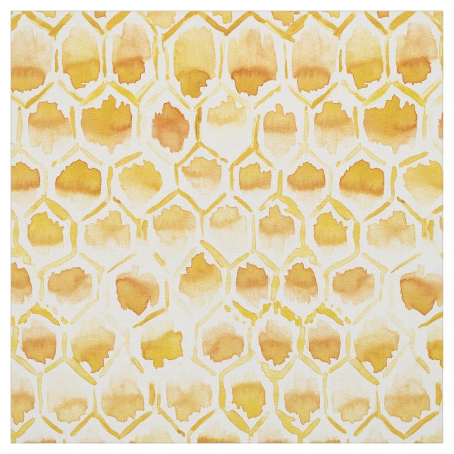 Tecido Ouro HONEY HOME Beehive Honeycomb (Modelo)