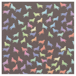 Tecido Ouro Retriever Cachorro Alegria