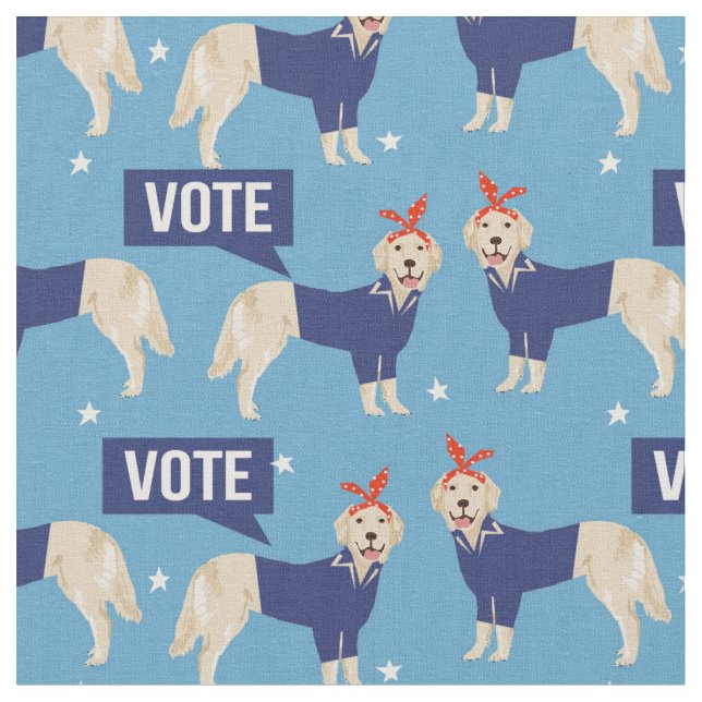 Tecido Ouro Retriever votar em cão (Detalhe)