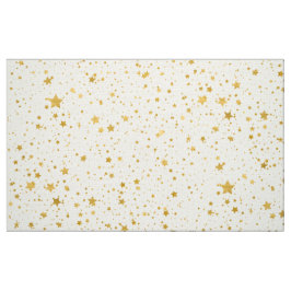 Tecido Ouro Stars2 - Branco puro