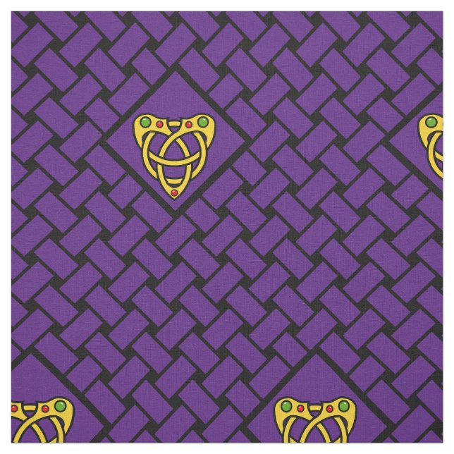 Tecido Ouro/weave do roxo/preto, diamante, heartknot (Modelo)