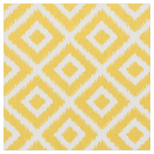 Tecido Ouros de íkat amarelo (Detalhe)