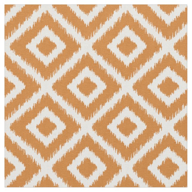 Tecido Ouros de Ikat Laranja Queimado (Detalhe)
