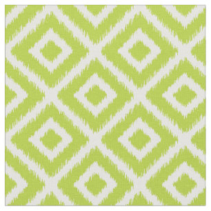 Tecido Ouros de Ikat Verde da Apple
