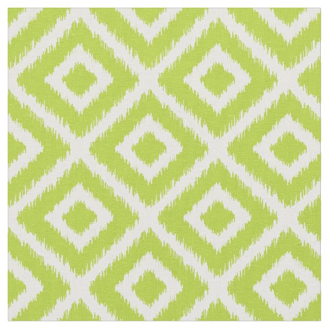 Tecido Ouros de Ikat Verde da Apple (Detalhe)