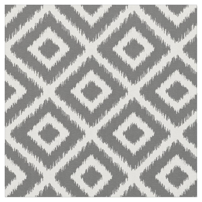 Tecido Ouros Ikat de Cinza de carvão (Detalhe)