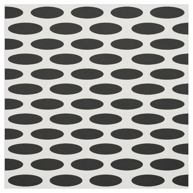 Tecido Oval Moderno Negro em Emporiomoffa (Modelo)