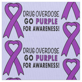 Tecido Overdose de droga: Fita roxa da consciência