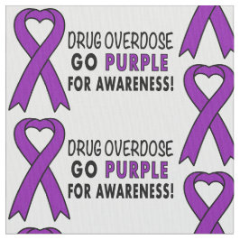 Tecido Overdose de droga: Fita roxa da consciência