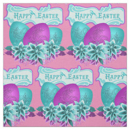 Tecido Ovos De Páscoa E Flores Felz pascoa 4,5"