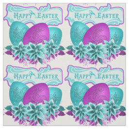 Tecido Ovos De Páscoa E Flores Felz pascoa 4,5"