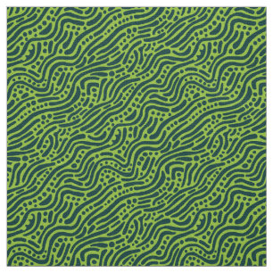 Tecido Padrão Abstrato 110523 - Tons de Verde v2