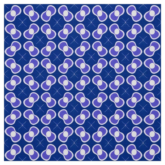Tecido Padrão Abstrato Azul (Modelo)