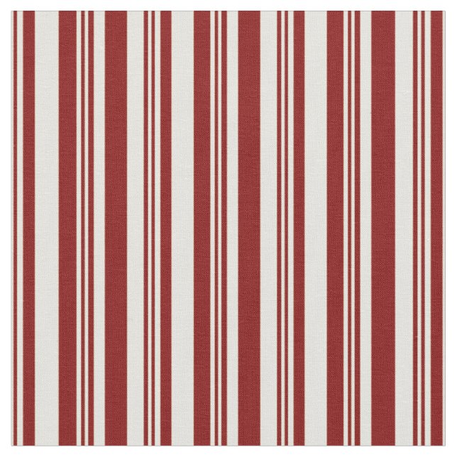 Tecido Padrão Amarelo claro e Maroon Vinculado/Striped (Detalhe)