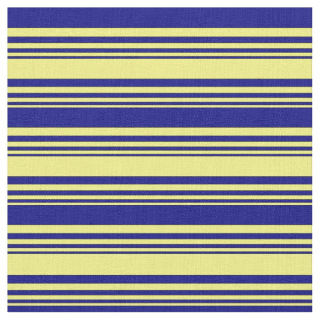Tecido Padrão Amarelo e Azul Striped/Links (Detalhe)