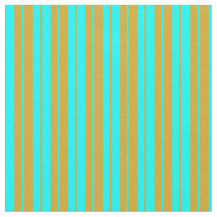 Tecido Padrão Aqua e Goldenrod Vinculado/Striped