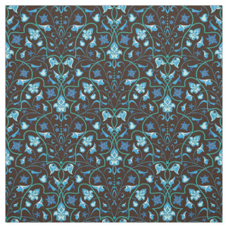 Tecido Padrão azul árabe