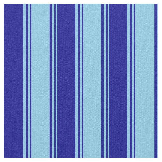 Tecido Padrão Azul Céu e Azul Escuro (Detalhe)