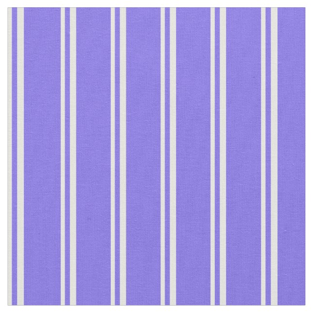 Tecido Padrão Azul de Tabuleiro Branco e Médio (Detalhe)