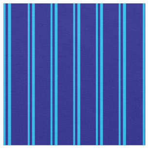 Tecido Padrão Azul e Azul Striped/Links do Céu Profundo