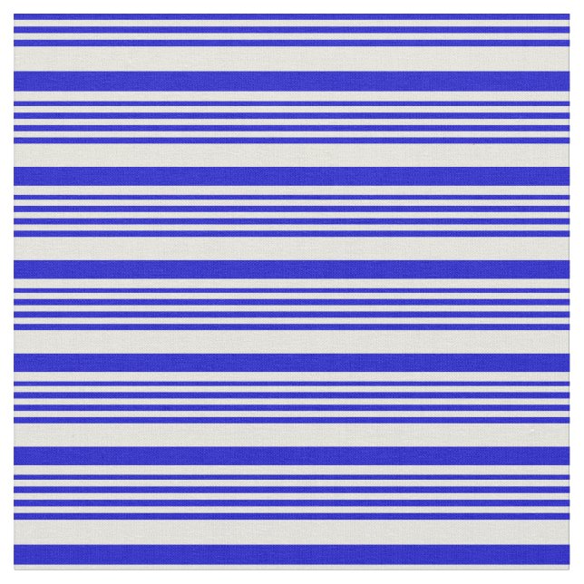 Tecido Padrão Azul e bege Vinculado/Striped (Detalhe)
