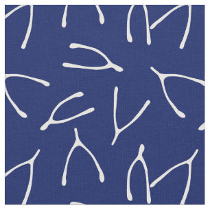 Tecido Padrão Azul e Branco do Marinho Wishbone