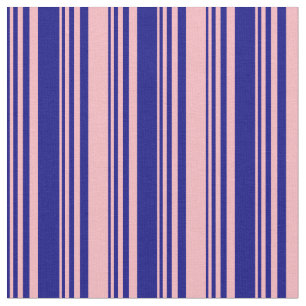 Tecido Padrão Azul e Rosa claro
