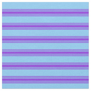 Tecido Padrão Azul e Roxo do Céu Claro