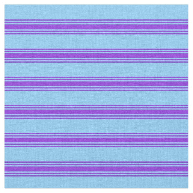 Tecido Padrão Azul e Roxo do Céu Claro (Detalhe)