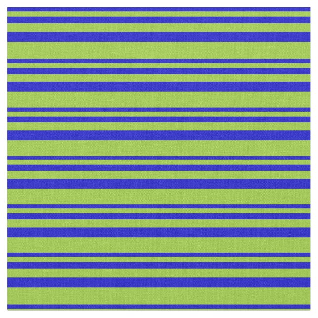 Tecido Padrão Azul e Verde Striped/Links (Detalhe)
