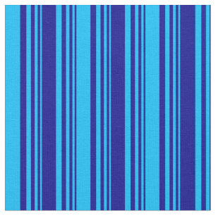 Tecido Padrão Azul Escuro e Azul Céu Profundo Vinculado/S