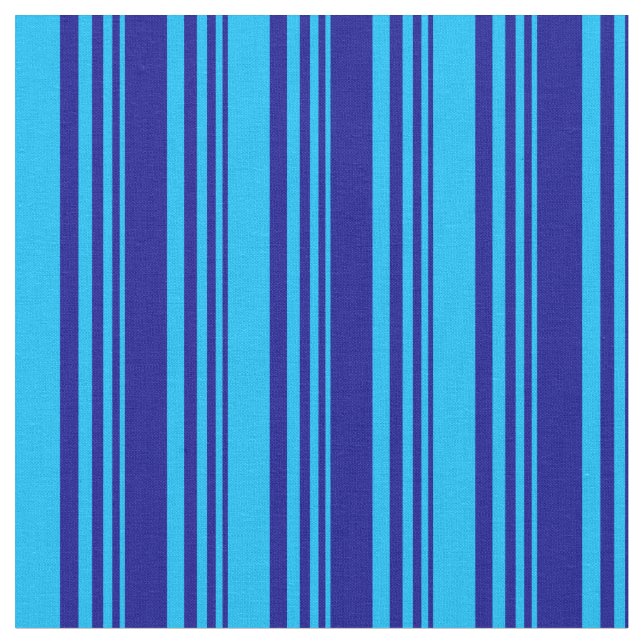 Tecido Padrão Azul Escuro e Azul Céu Profundo Vinculado/S (Detalhe)