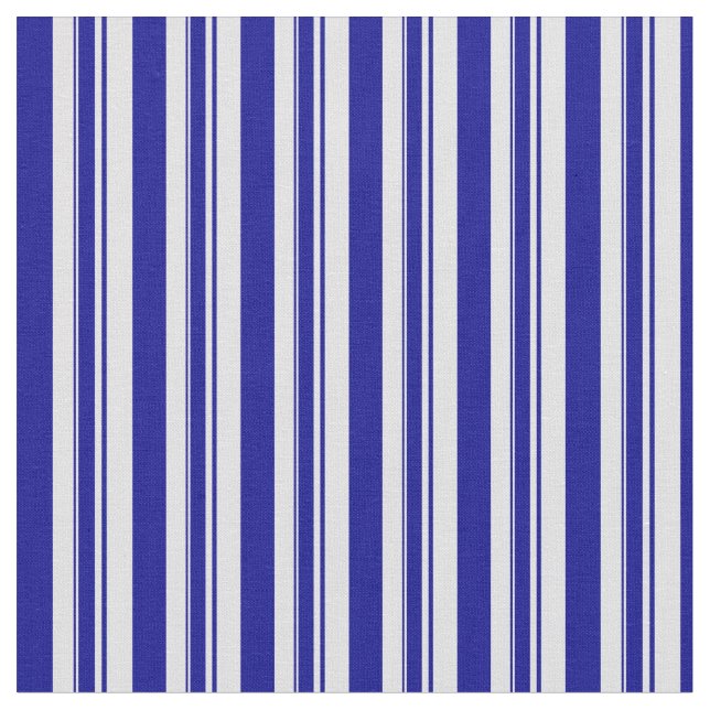 Tecido Padrão Azul Escuro e Lavanda Striped/Links (Detalhe)