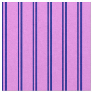 Tecido Padrão Azul Escuro e Vinculado Violeta