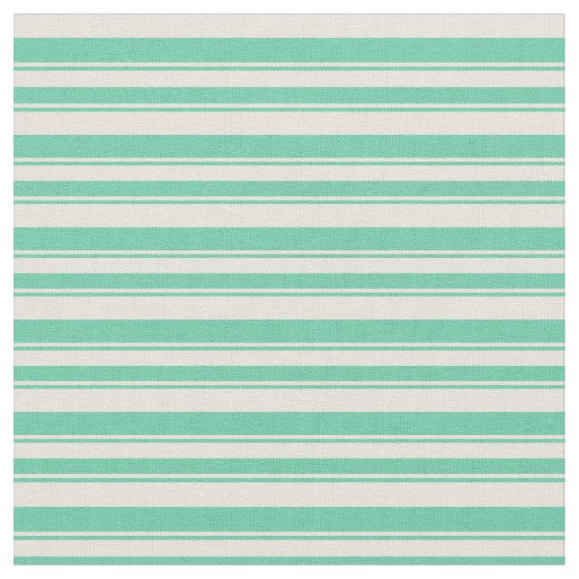 Tecido Padrão Beige & Aquamarine Lines/Stripes (Detalhe)