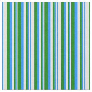 Tecido Padrão Beige, Blue e Green Stripes