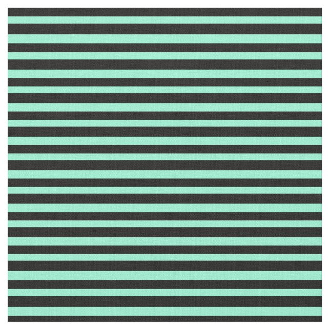 Tecido Padrão Black and Aquamarine Striped/Links (Detalhe)
