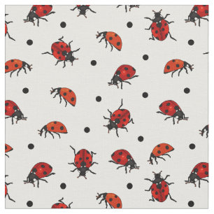Tecido Padrão Bolinhas de Ladybug Ladybird