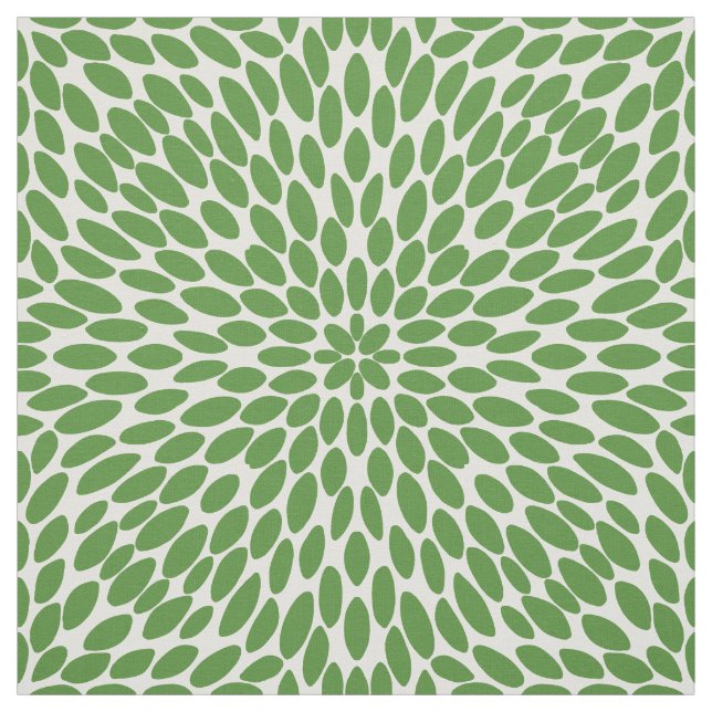 Tecido Padrão Bonito desenhado à mão verde (Modelo)