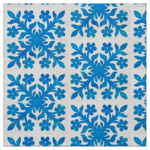 Padrão branco e azul de índio bonito e clássico