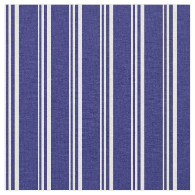 Tecido Padrão branco e azul-escuro (Detalhe)