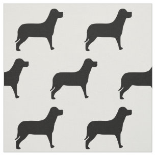 Tecido Padrão Branco E Preto Do Cão Labrador