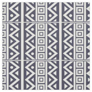 Tecido Padrão Branco Seamless de Estilo Tradicional Afric