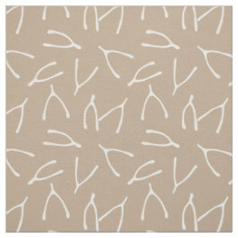 Tecido Padrão Branco Taupe Osso da Desejo
